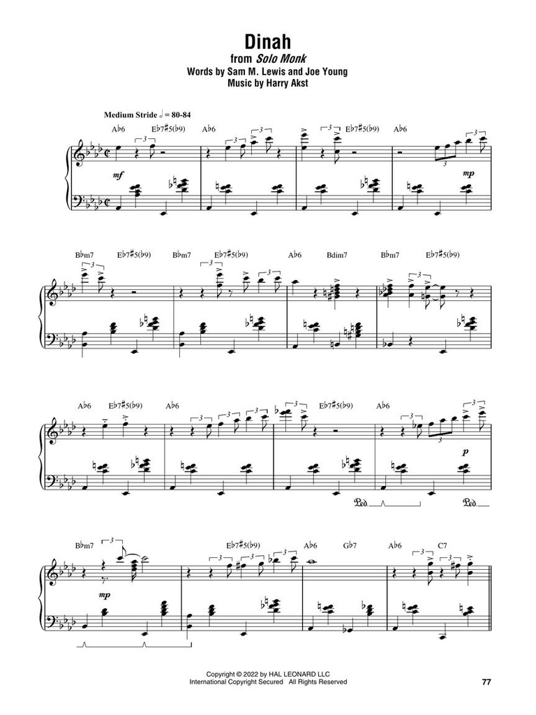 Thelonious Monk Omnibook