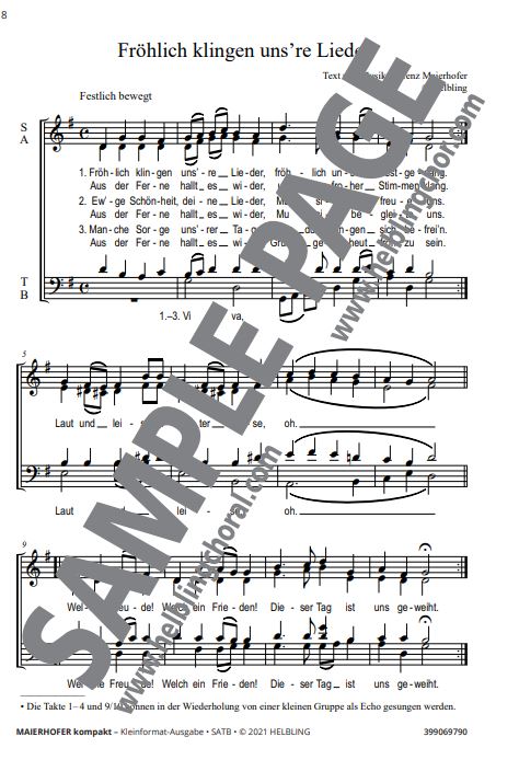 Maierhofer Kompakt - SATB Kleinformat