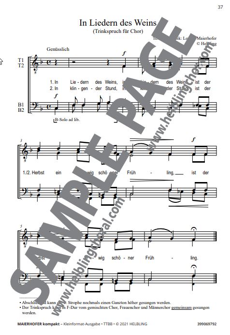 Maierhofer Kompakt - TTBB Großdruck