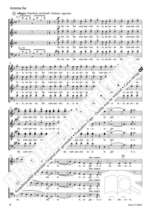 Te Deum, WAB 45