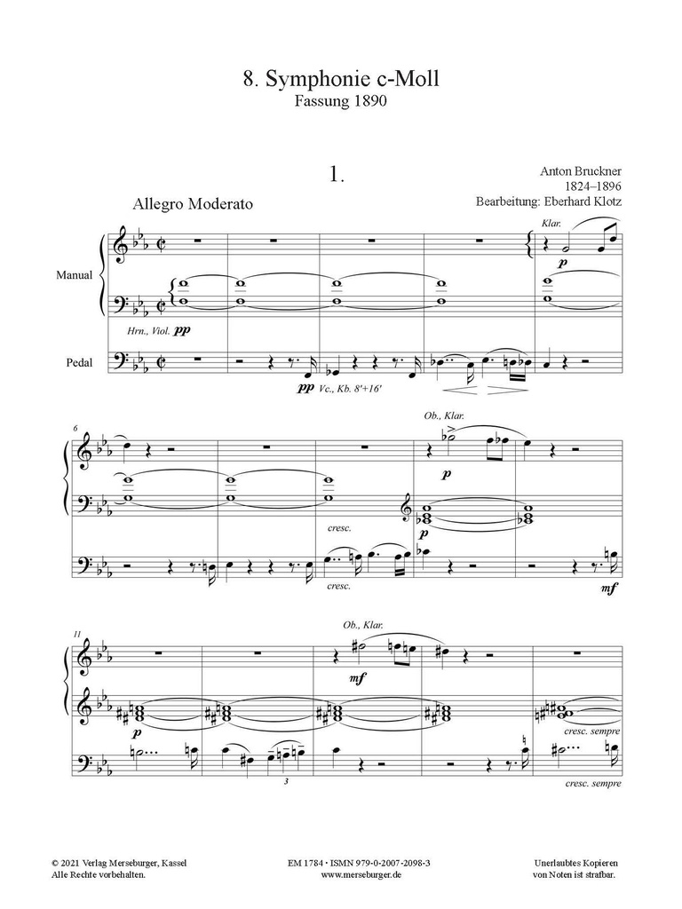 VIII. Symphonie c-moll - Band 1+2 - komplett