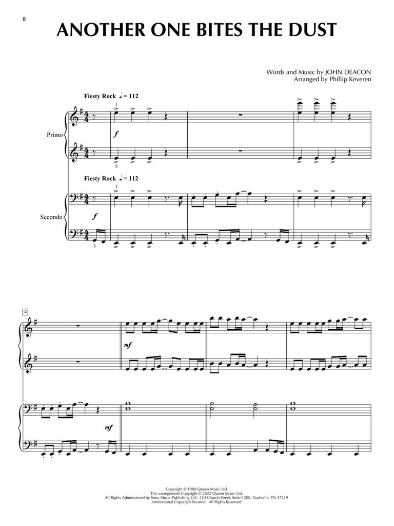 Queen for Piano Duet