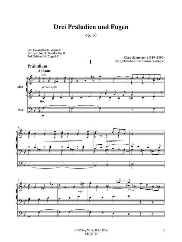 Drei Präludien und Fugen op. 16