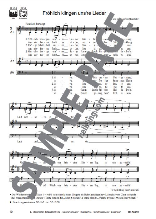 Sing & Swing - Das Chorbuch