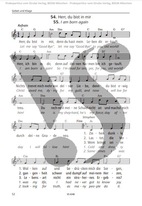 In Ängsten - und siehe, wir singen!