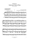 Sonate pour Violon et Piano FWV 8 / CFF 123 - Auszüge