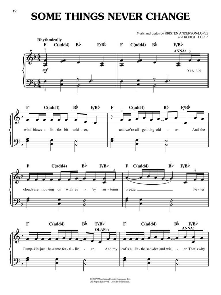 Frozen 2 - Easy Piano