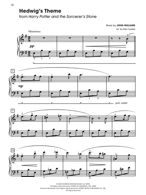 Harry Potter - Sheet Music from the Complete Film Series