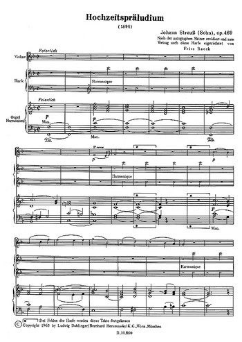 Hochzeitspräludium op. 469 (1896)