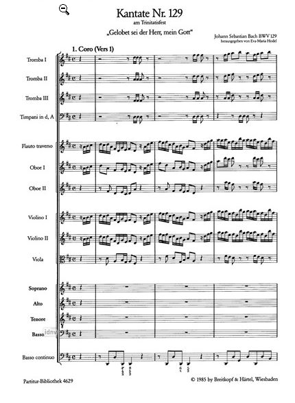 Gelobet sei der Herr, mein Gott BWV 129