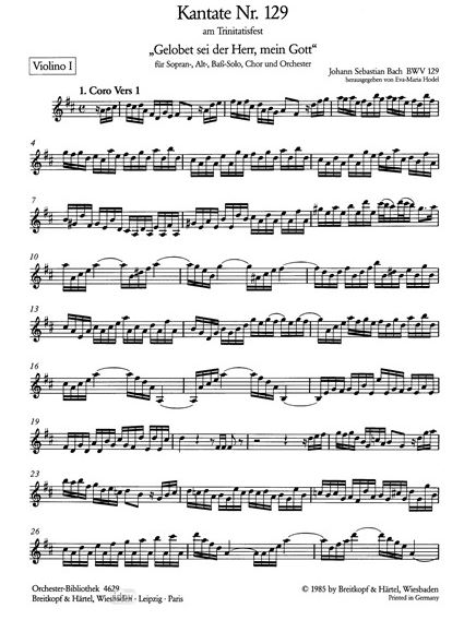 Gelobet sei der Herr, mein Gott BWV 129