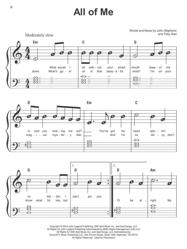 Pop Hits - Instant Piano Songs