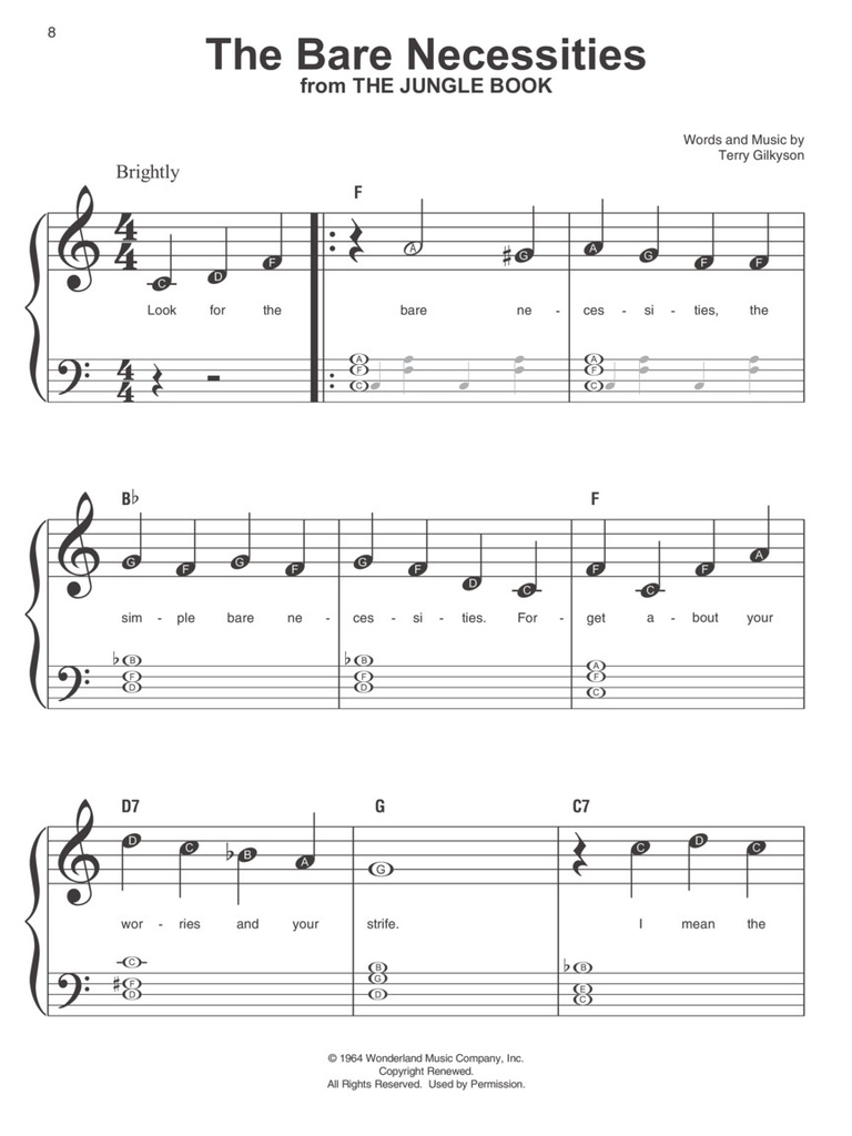 Disney Favorites - Instant Piano Songs