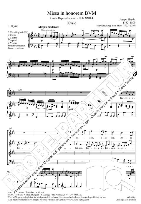 Große Orgelsolomesse, Hob. XXII:4