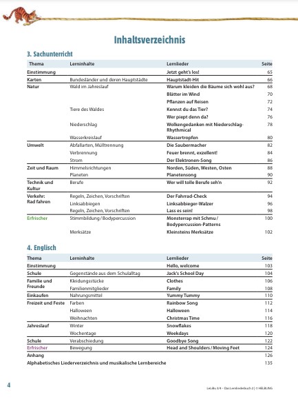 LeLiBu 3/4 - Das Lernliederbuch 2