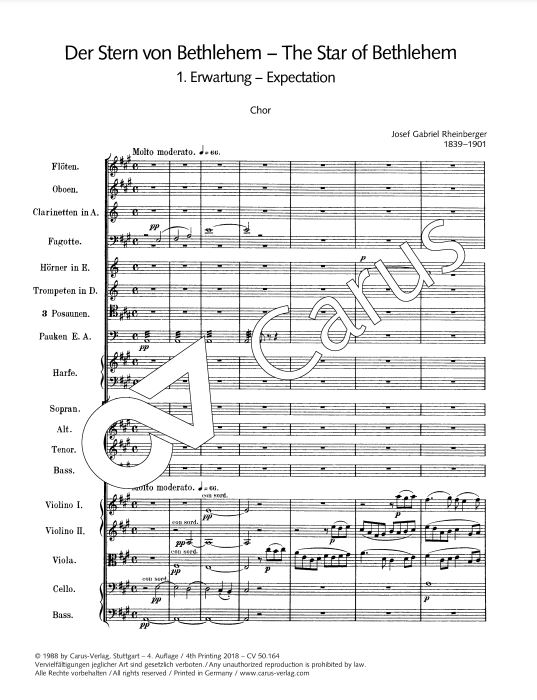 Der Stern von Bethlehem, op. 164