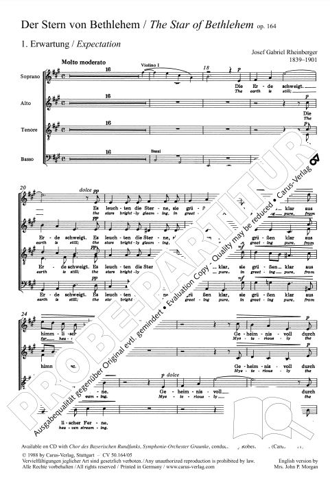 Der Stern von Bethlehem, op. 164