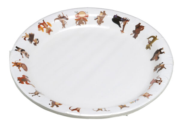 Pappteller bauxili Tiere
