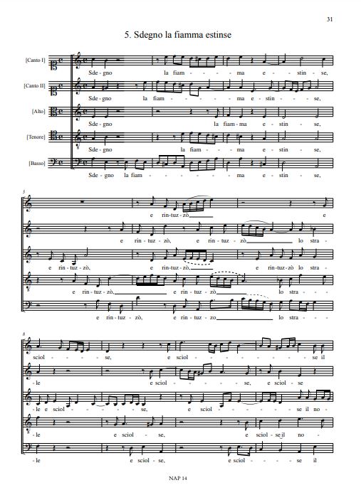 Madrigali a 4 e 5 voci