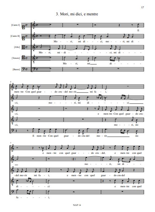 Madrigali a 4 e 5 voci