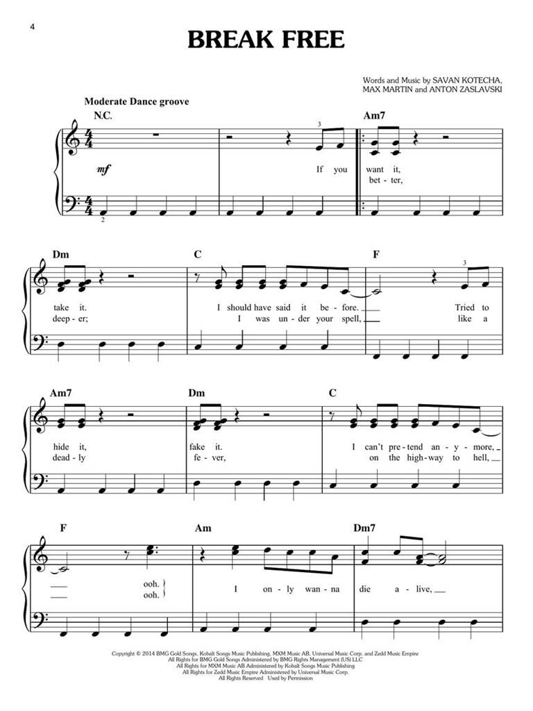 Ariana Grande for Easy Piano
