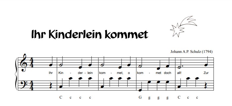 Weihnachtslieder für Akkordeon