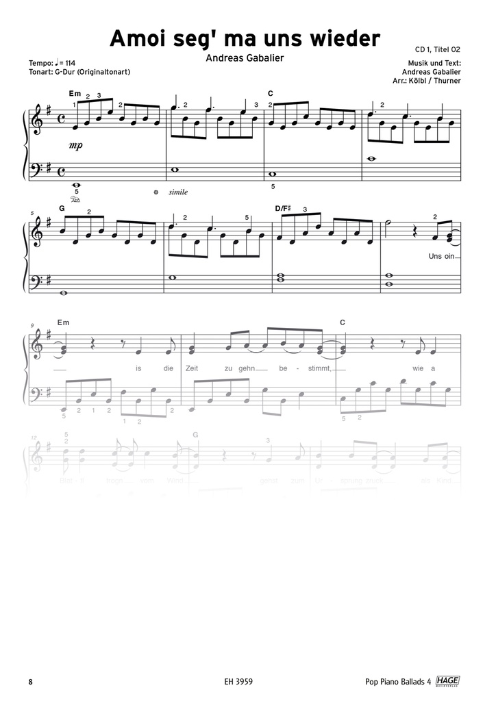 Pop Piano Ballads Bd. 4