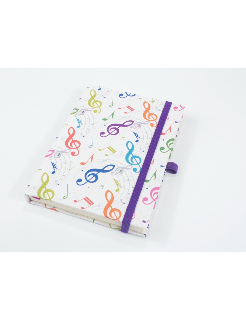 Notizbuch Violinschlüssel bunt A6