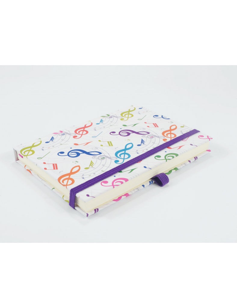 Notizbuch Violinschlüssel bunt A6