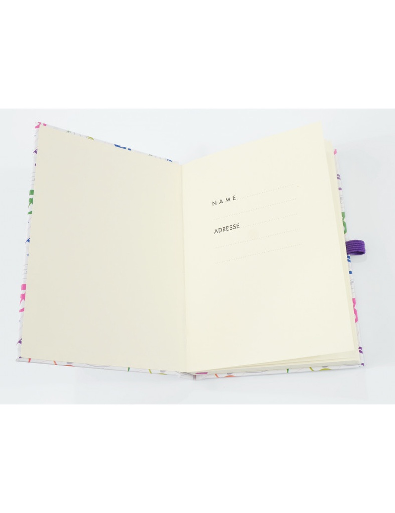 Notizbuch Violinschlüssel bunt A6