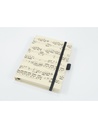 Notizbuch Notenblatt creme A6