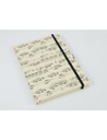 Notizbuch Notenblatt creme A5