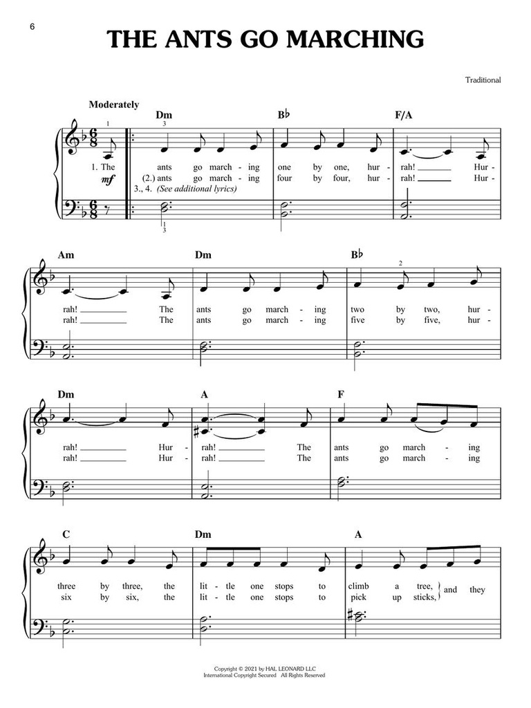 First 50 Fun Children's Songs you should play on the Piano