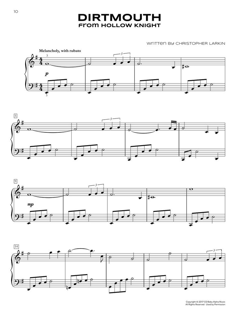 Popular Video Games - Easy Piano Solo