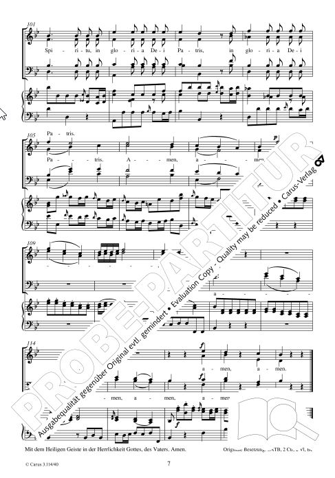 Gloria MH 596, zur Missa brevis Sti. Joannis de Deo von Joseph Haydn (Kleine Orgelsolomesse)