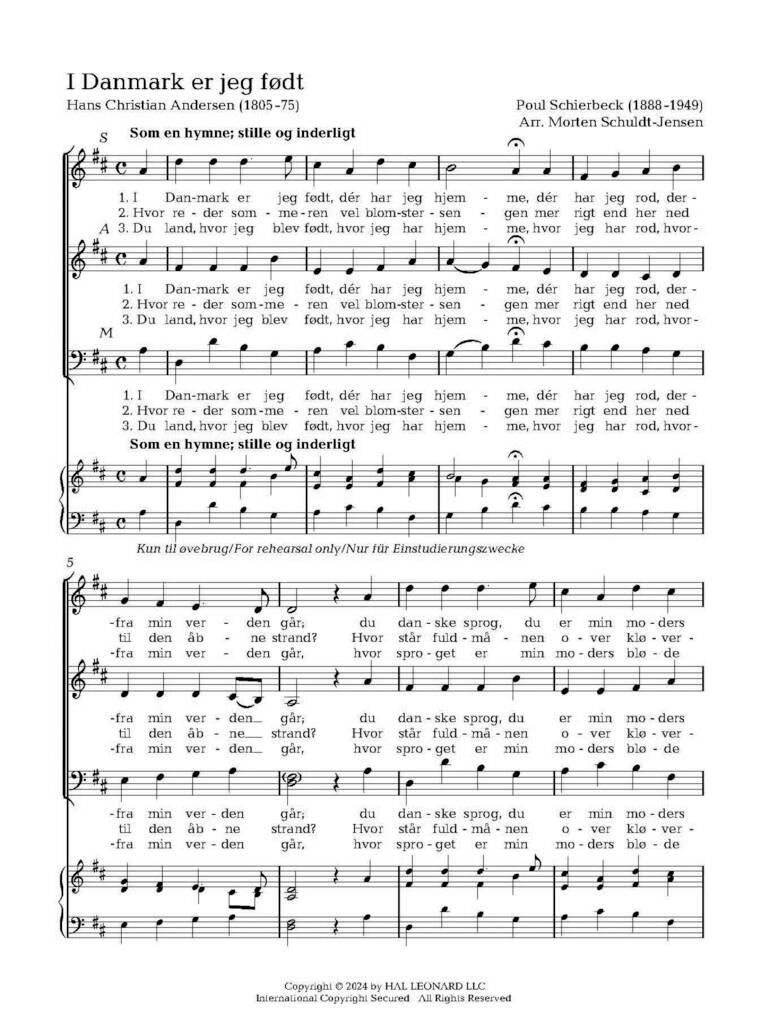 Danske Sange: Landet I / Danish Secular Songs: The Country I