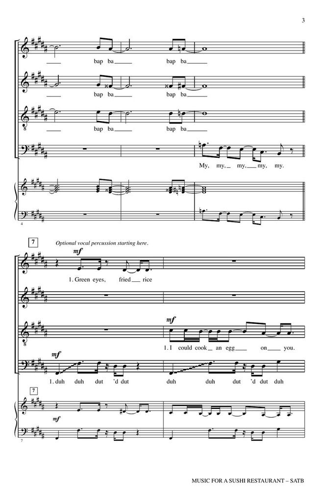 Music for a Sushi Restaurant