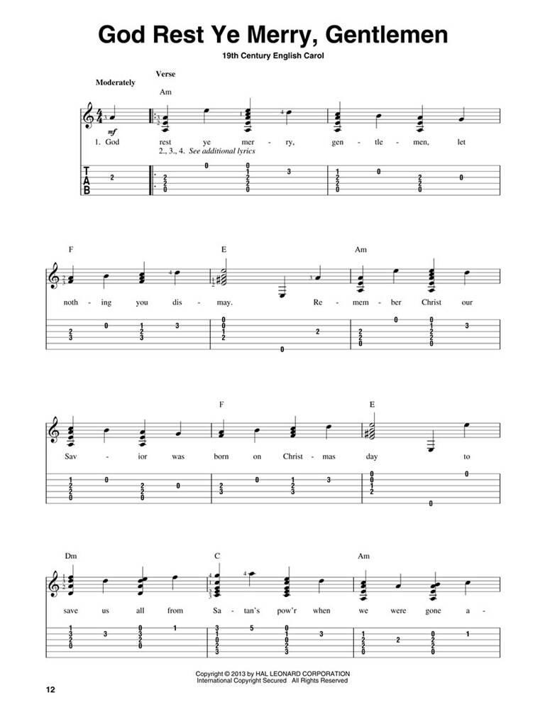 Merry Christmas - Beginning Solo Guitar