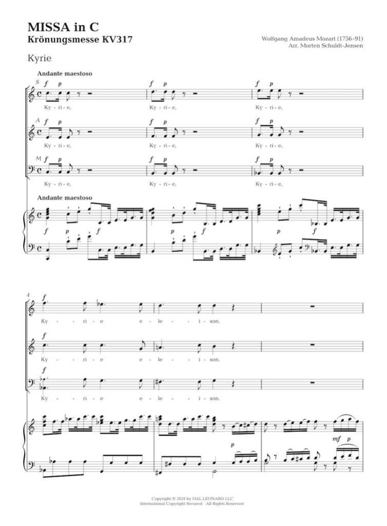 Missa in C KV 317 (Krönungsmesse)