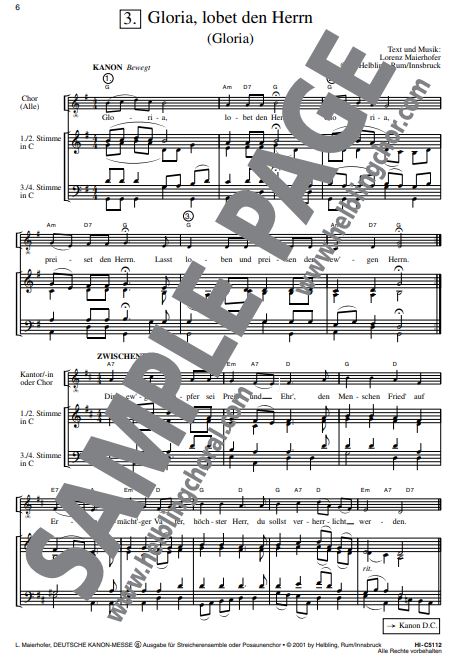 Deutsche Kanon-Messe Nr. 8