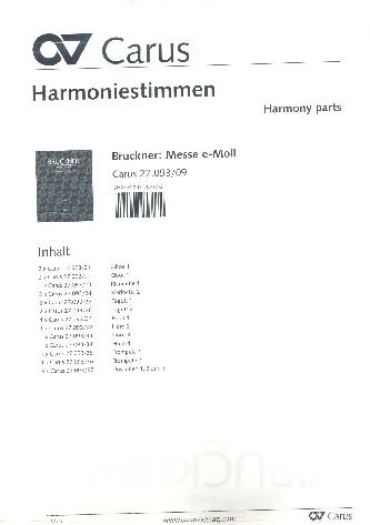 Messe e-moll,WAB 27 - 2. Fassung 1882