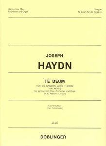 Te Deum für die Kaiserin Marie Therese C-Dur