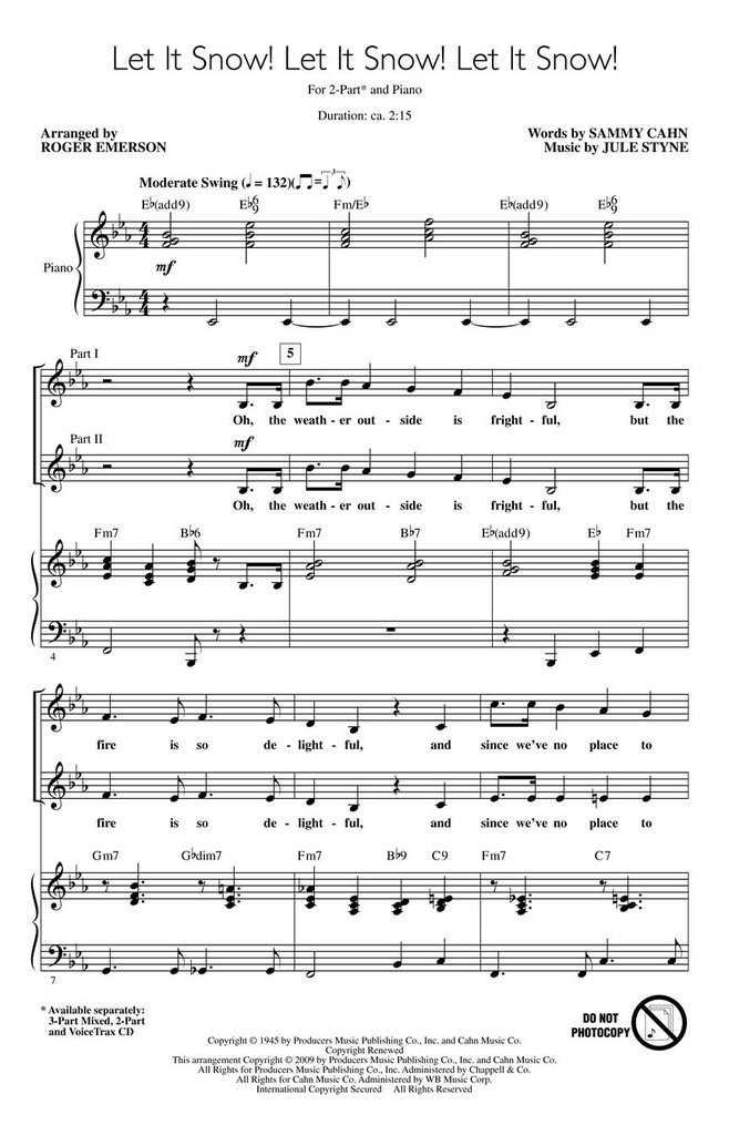 Let it snow ! Let it snow ! Let it snow !