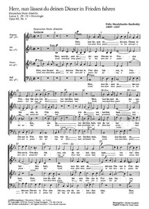 Herr, nun lässest du deinen Diener in Frieden fahren, op. 69/1