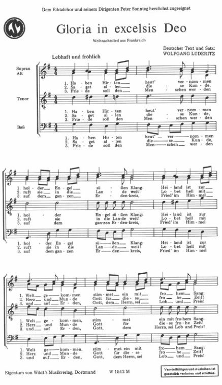 Gloria in excelsis Deo - Haben Engel heut vernommen