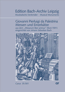 Messen und Einzelsätze aus dem Missarum liber primus, Rom 1591