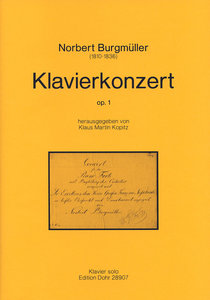Klavierkonzert fis-moll op. 1