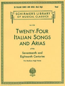 24 italian Songs and Arias Medium High Voice