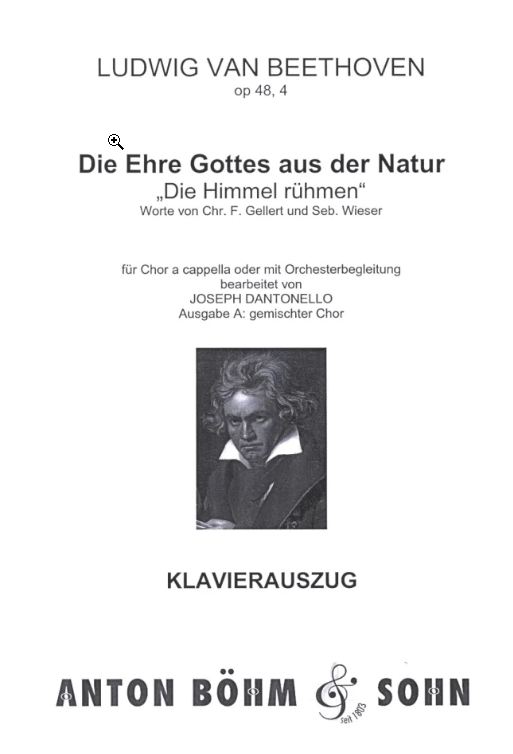Die Ehre Gottes aus der Natur, op. 48/4, Ausgabe A