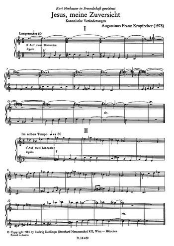 Jesus meine Zuversicht